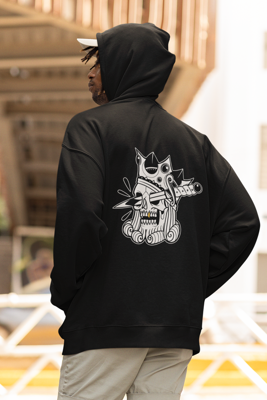 Suicide King | Gothic Royal Skull Graphic Hoodie