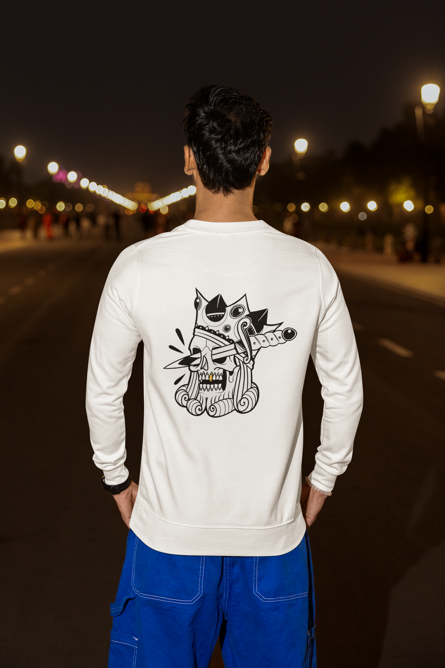 Suicide King | Gothic Royal Skull Graphic Long Sleeve Tee